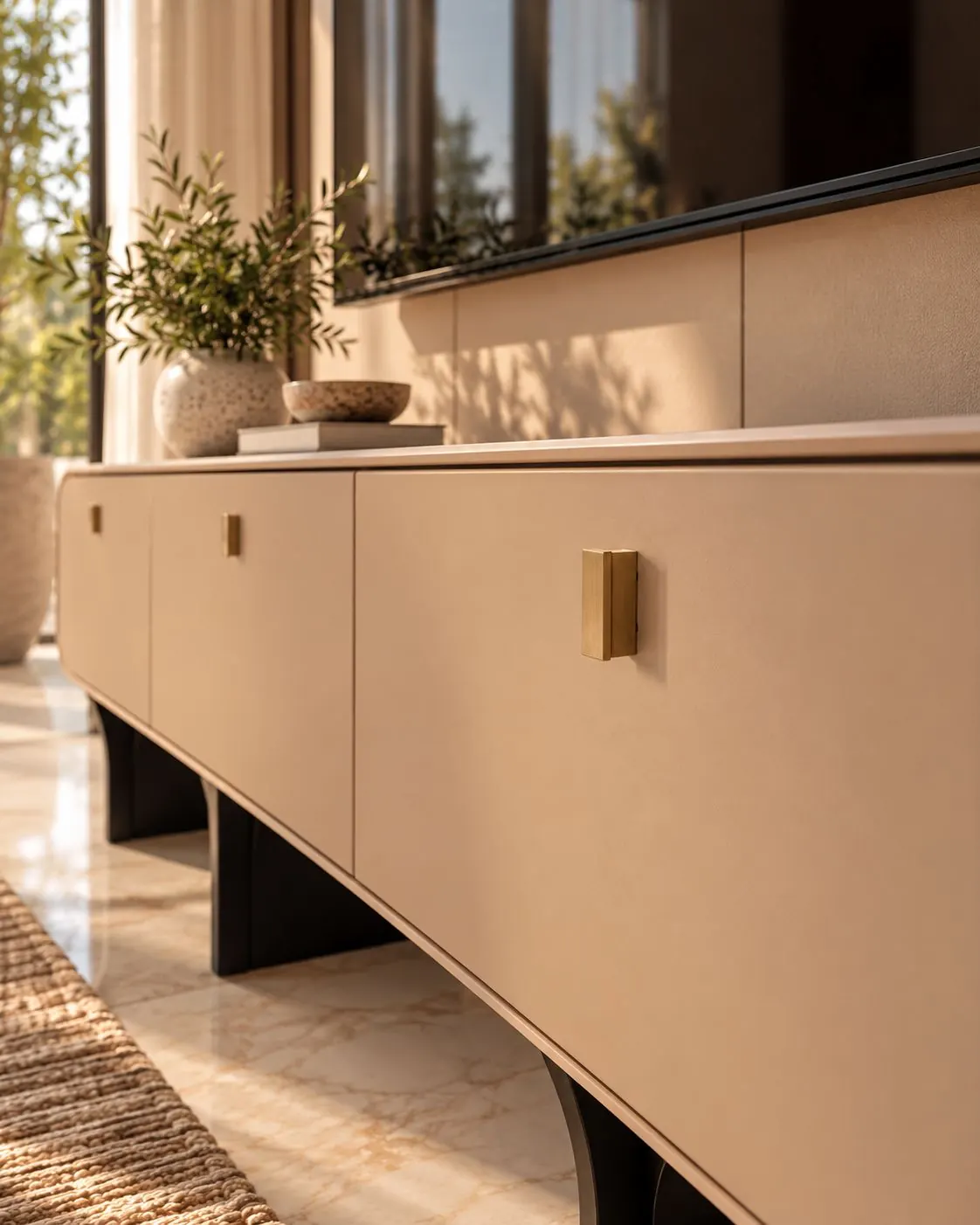 Brass Pull Media Console BRV21058-1