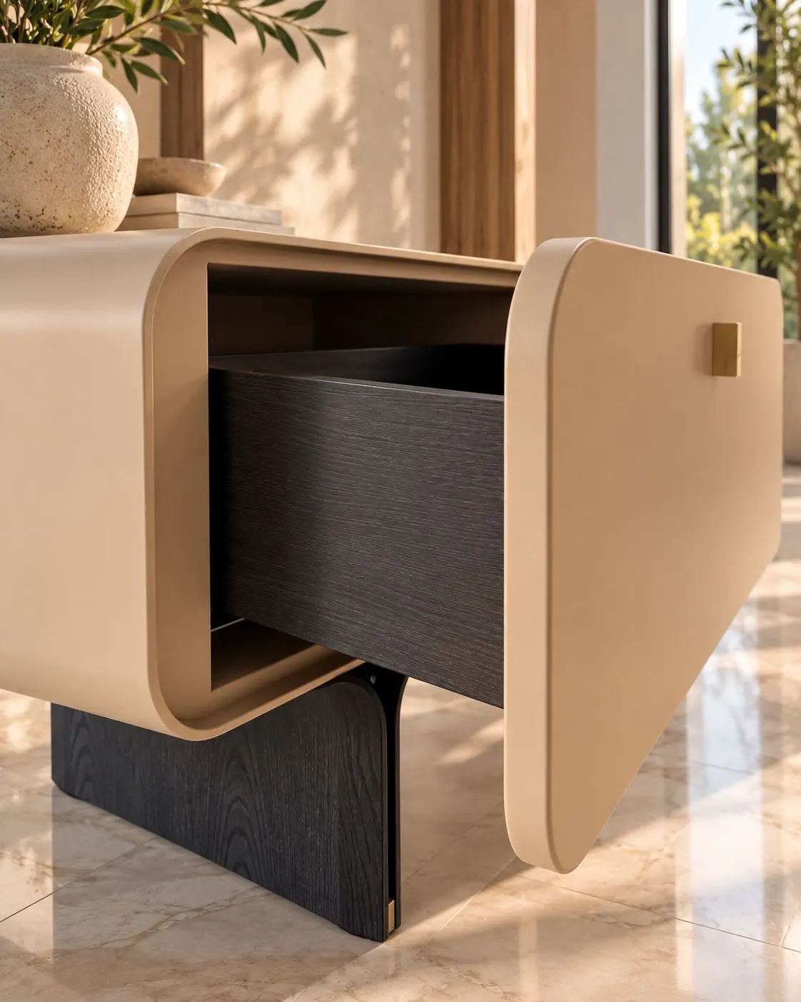 Brass Pull Media Console BRV21058-1
