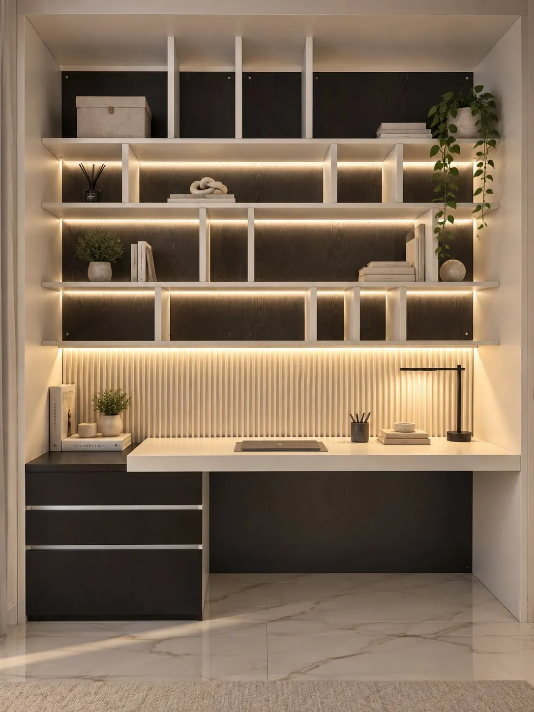 Lit Study Wall Unit MK-016