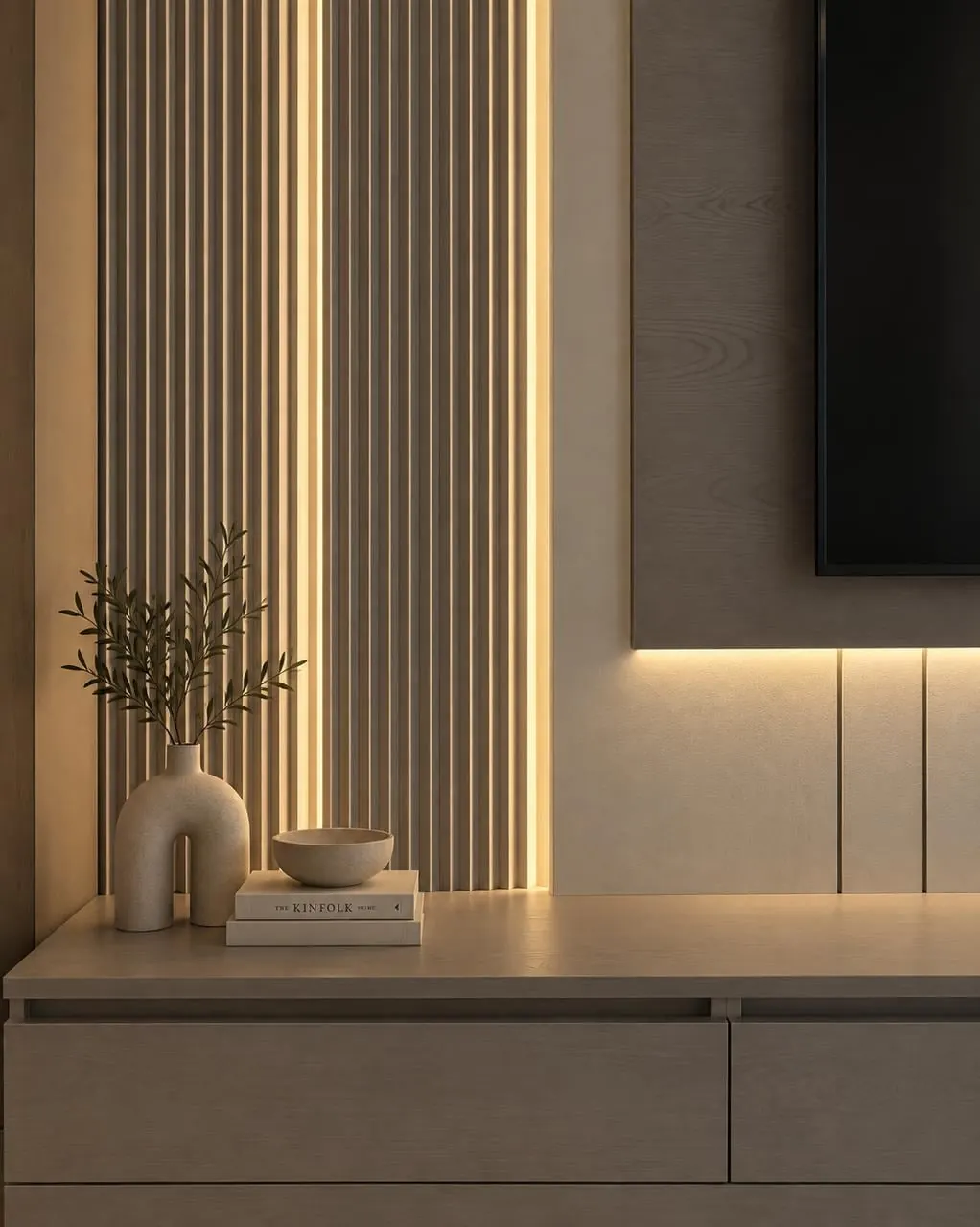 Fluted Media Wall NEW-12