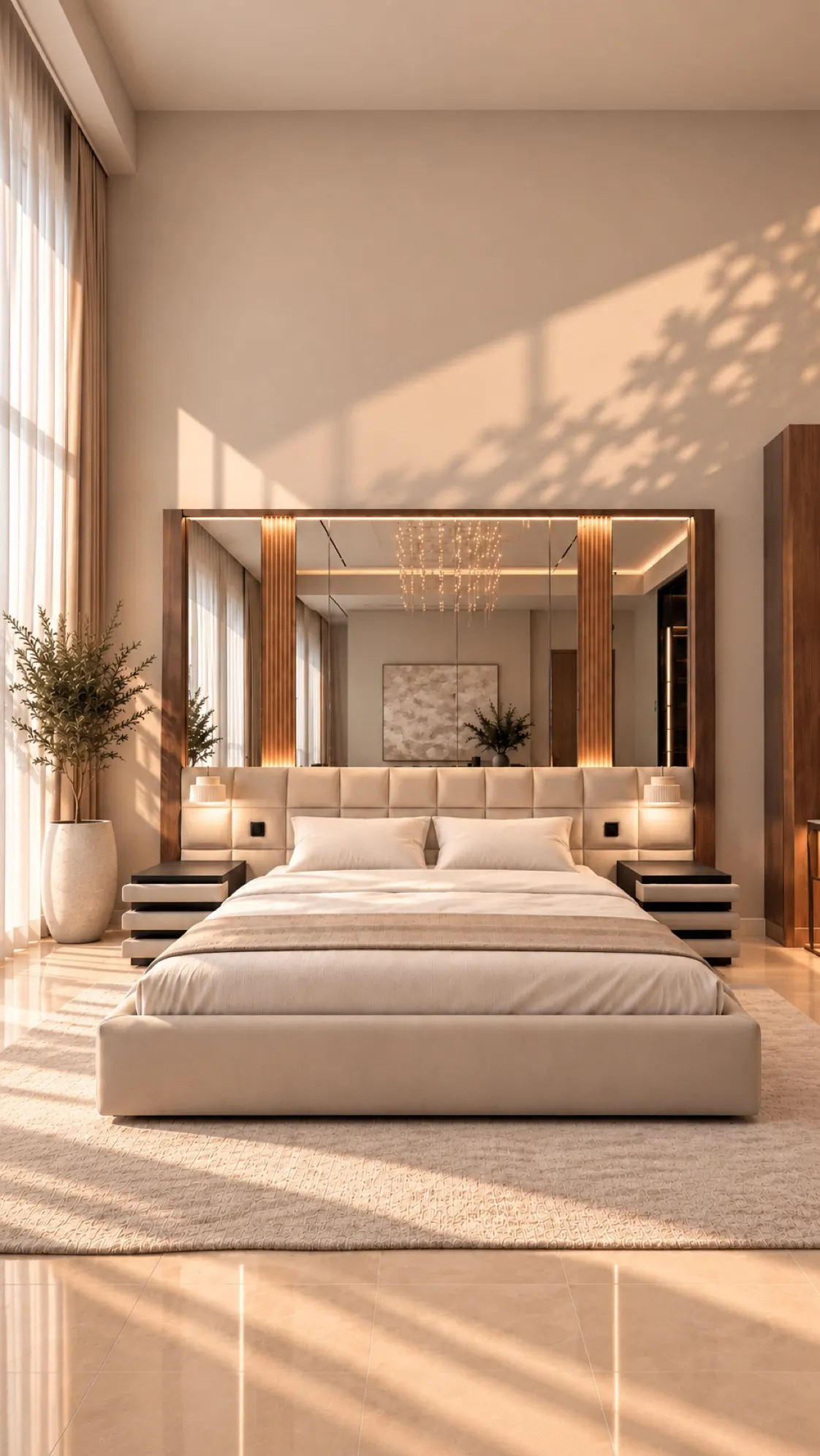 Grid Tufted Upholstered Bed SEG-1600