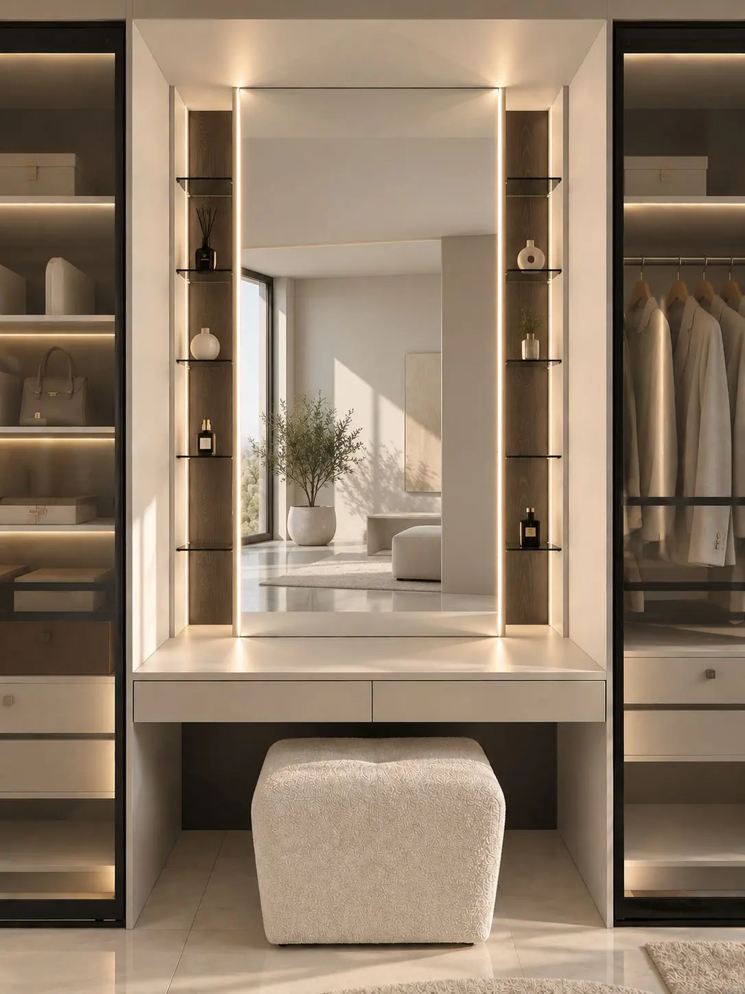 Glass Front Dressing Room WR-006