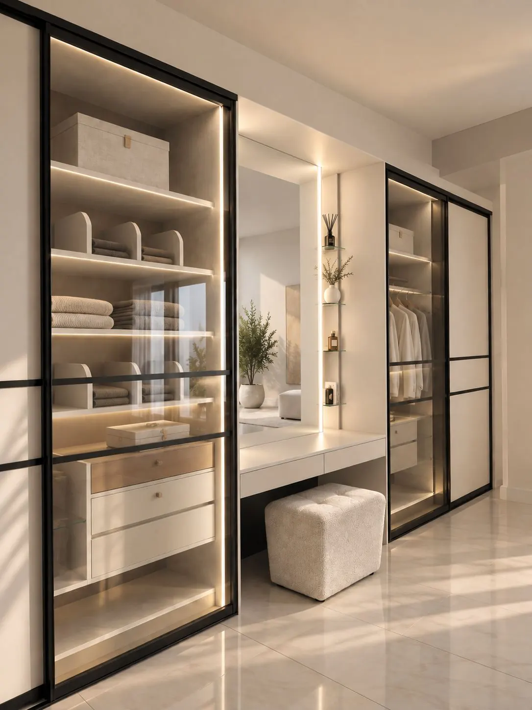 Glass Front Dressing Room WR-006